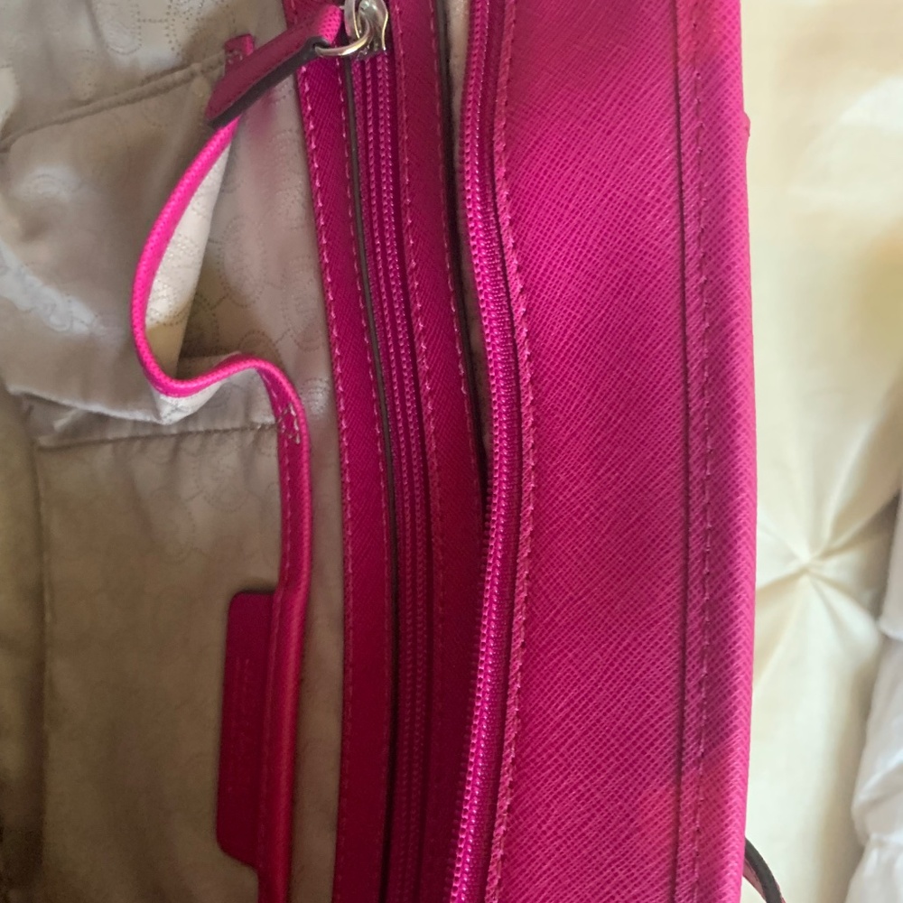 Michael Kors Magenta Pink Tote Handbag - Picture 10 of 11